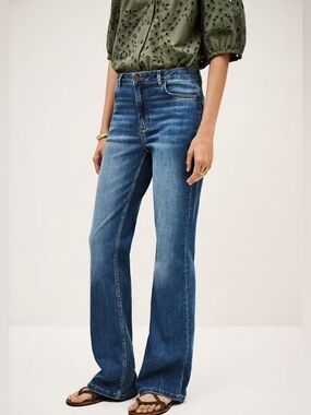 ba&sh Aommie Bootcut Jeans Used Blue Wash Size 28